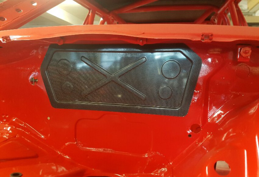 Carbon cover front fire wall